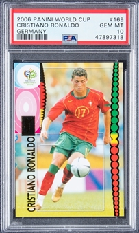 2006 Panini World Cup Germany #169 Cristiano Ronaldo - PSA GEM MT 10